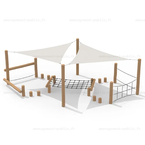 Parcours obstacles en bois de robinier